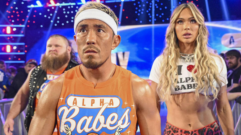 Alpha Babes standing outside the ring