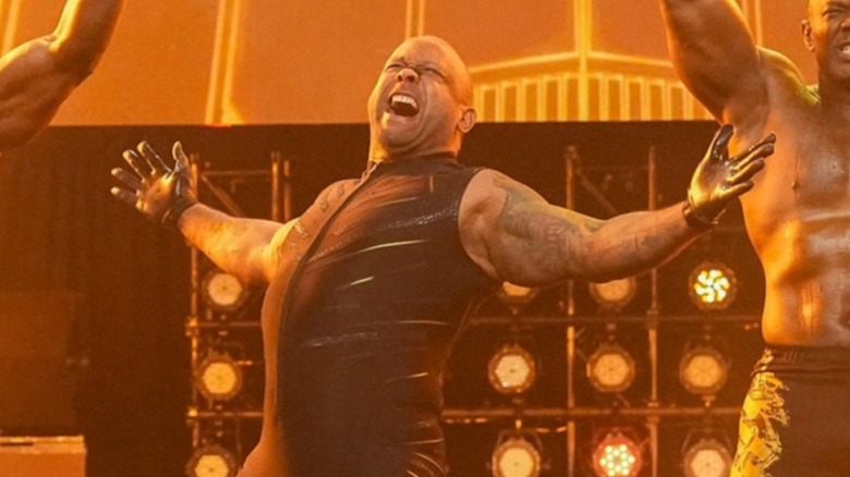 MVP makes his entrance with the Hurt Syndicate