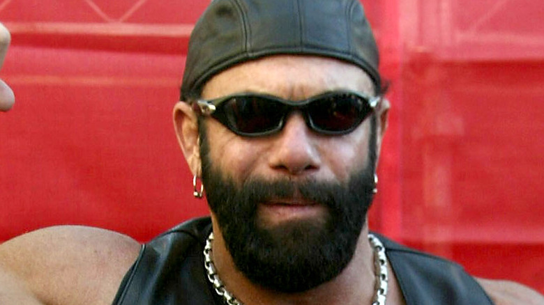 Randy Savage with glasses
