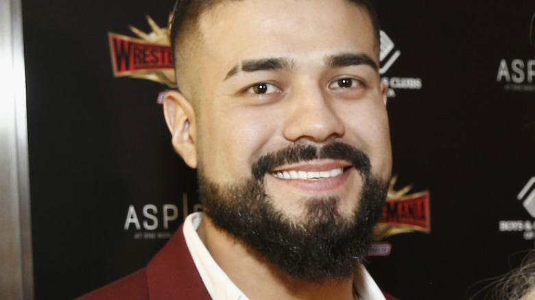 AEW's Andrade El Idolo stares