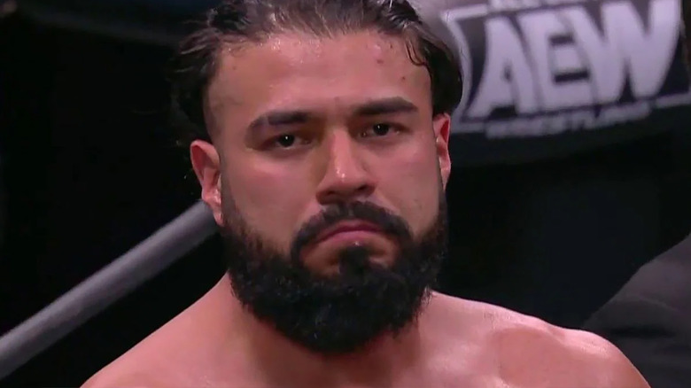 Andrade El Idolo frowning