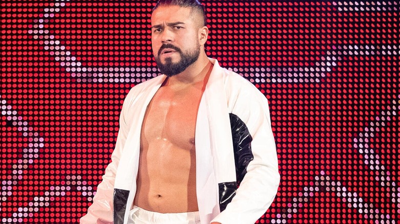 Andrade makes an entrance.