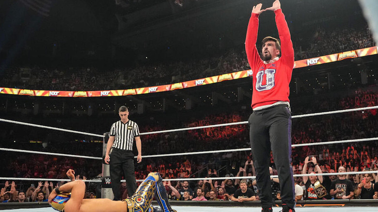 Andre Chase in a WWE ring