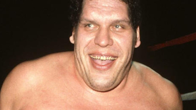 Andre the Giant smiling