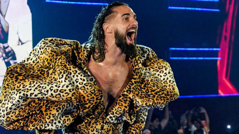 Seth Rollins makes his entrance