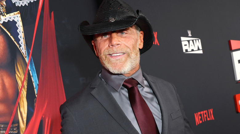 Shawn Michaels appears at the red carpet event for 
