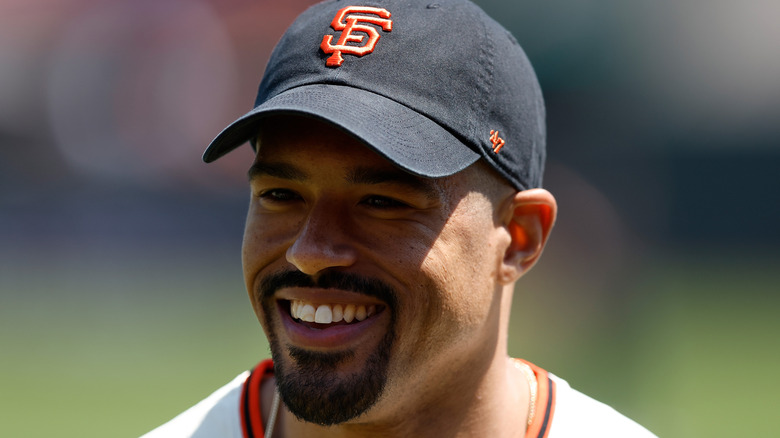 Anthony Bowens at a San Francisco Giants game