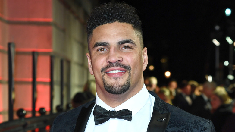 Anthony Ogogo wearing a tuxedo