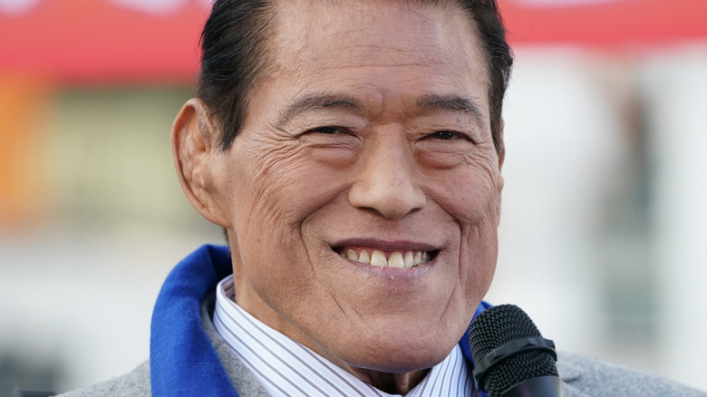 Antonio Inoki smiling