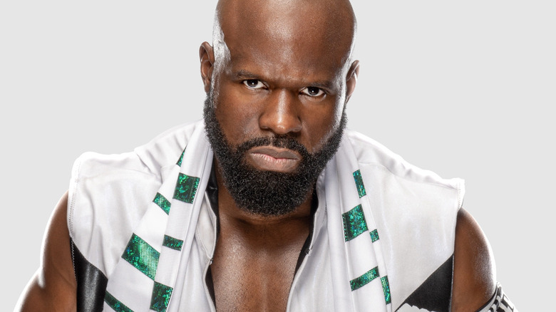 Apollo Crews stares