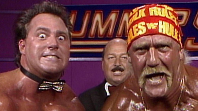 Brutus "The Barber" Beefcake and Hulk Hogan together in WWE