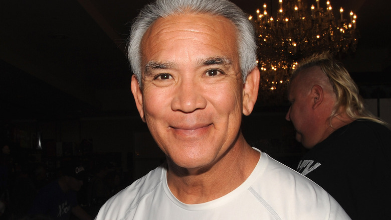 Ricky Steamboat smiling