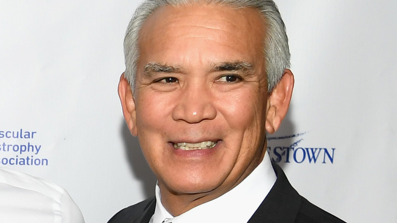 Ricky Steamboat smiling