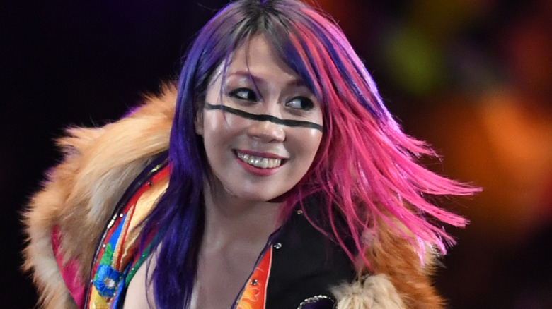 Asuka at WWE event in Japan in 2019