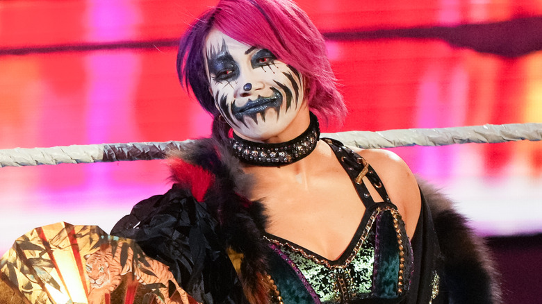 WWE star Asuka wearing face paint