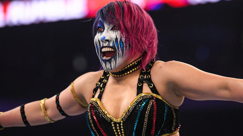 Asuka wearing facepaint