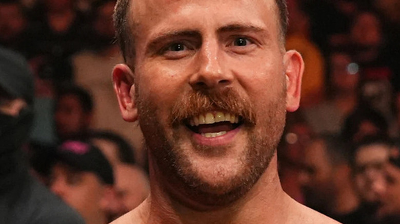 Mark Davis Posing With NJPW Gold 