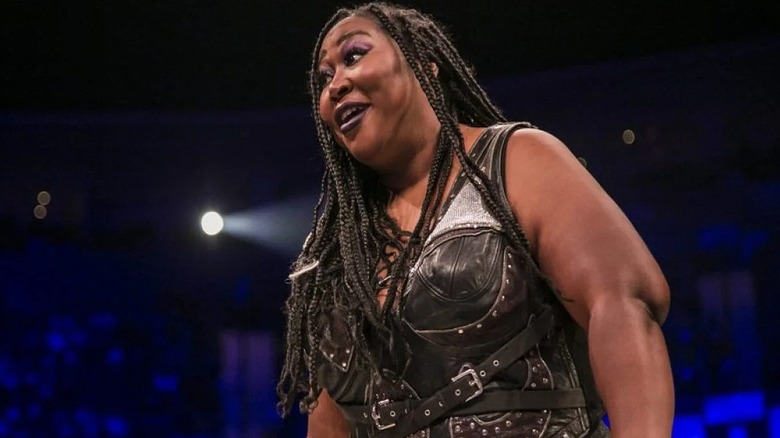 Awesome Kong in ring during a TNA match.