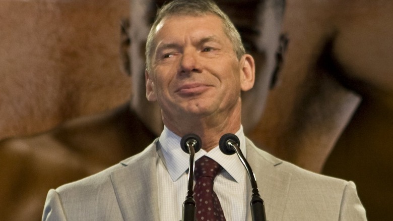McMahon at a press conference for WrestleMania 24