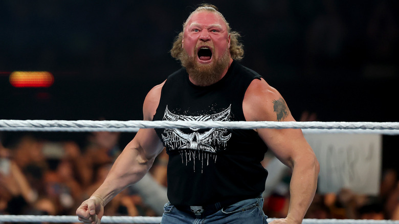 Brock Lesnat at SummerSlam