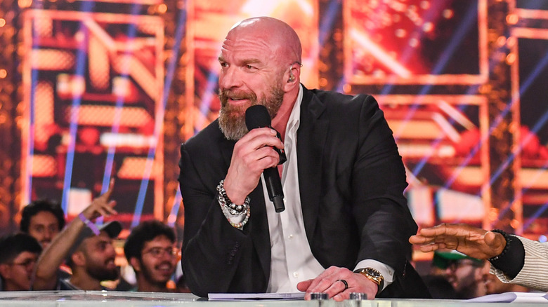 Triple H having a time in Saudi Arabia