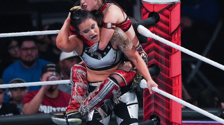 Shayna Baszler getting choked