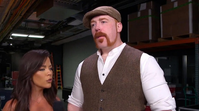 Sheamus talking backstage