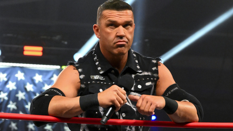 Frankie Kazarian wearing a black vest