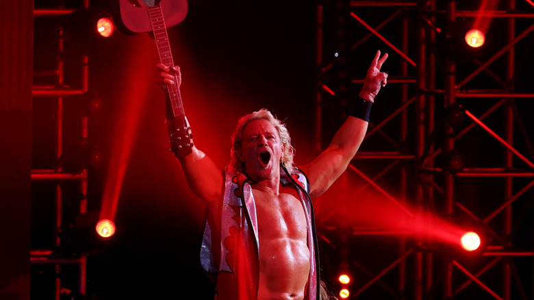 Jeff Jarrett makes his entrance