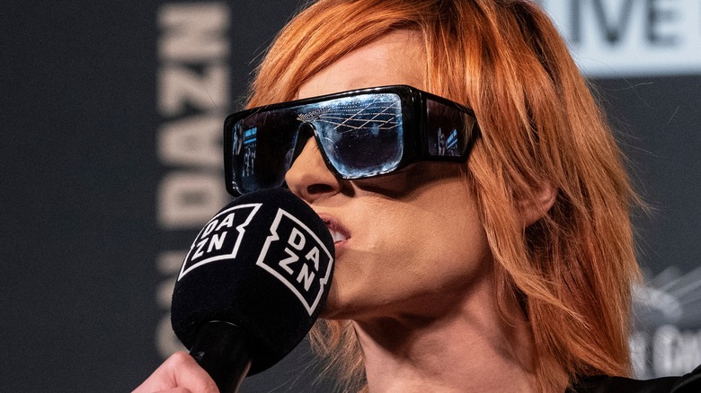 Becky Lynch speaking