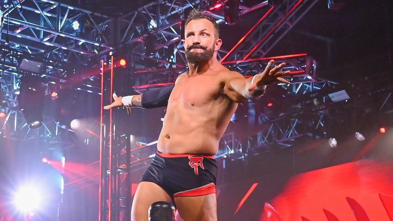 Bobby Fish posing on turnbuckle