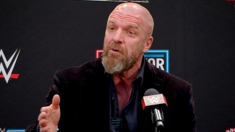 Triple H talking
