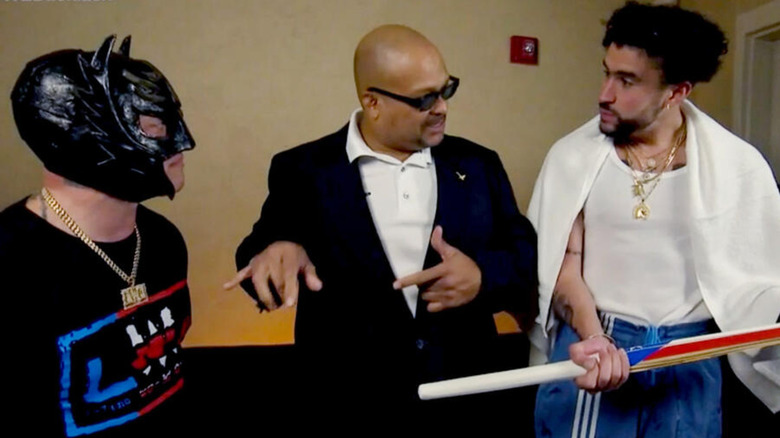 Rey Mysterio, Savio Vega, and Bad Bunny