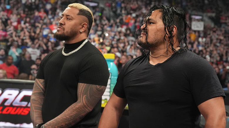 Solo Sikoa with Jeff Cobb