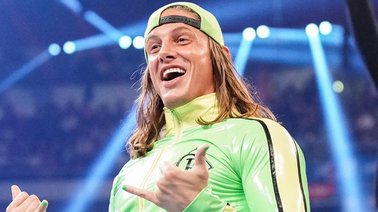 Matt Riddle smiling while performing for WWE