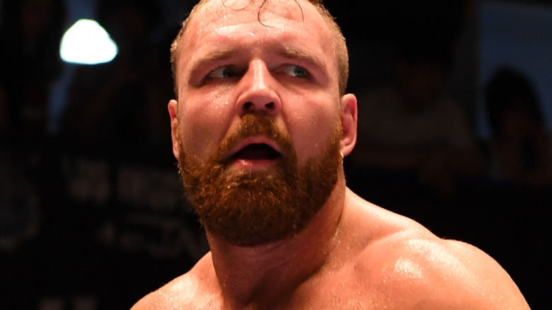 Jon Moxley looking to his left