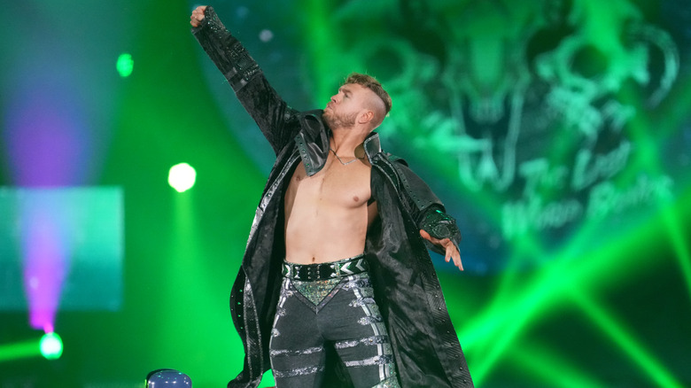 Will Ospreay makes an entrance