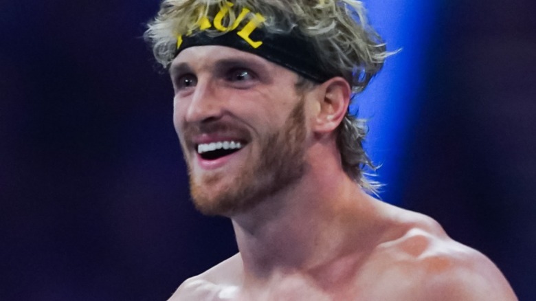 Logan Paul grinning in the ring