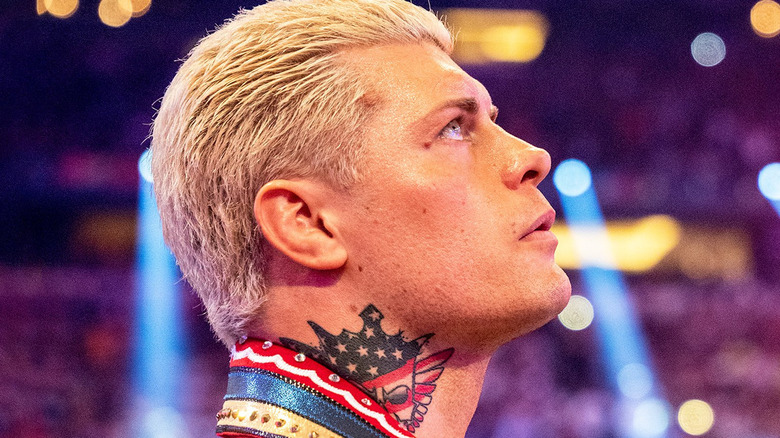 Cody Rhodes looking up