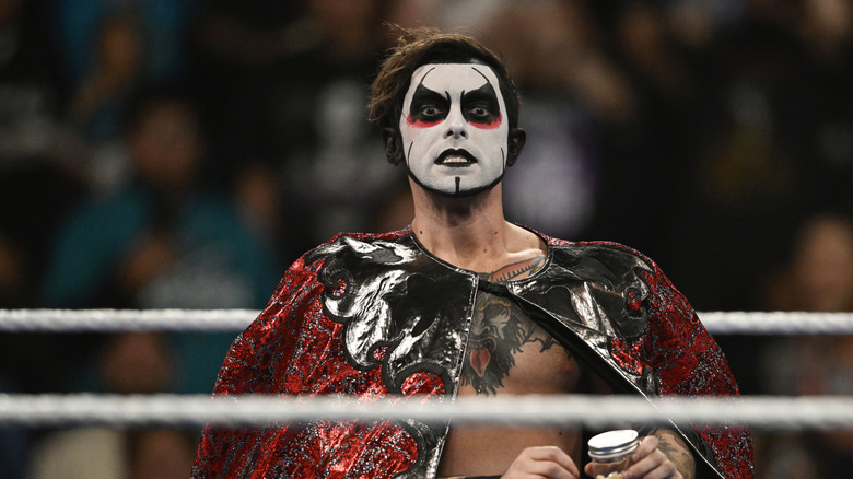 Danhausen enters the arena before his match against Kit Wilson (not pictured) during SmackDown at SAP Center on April 10, 2026 in San Jose, California.