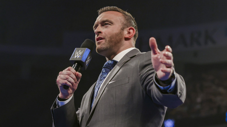 SmackDown General Manager, Nick Aldis announces the CCO of WWE, Paul 