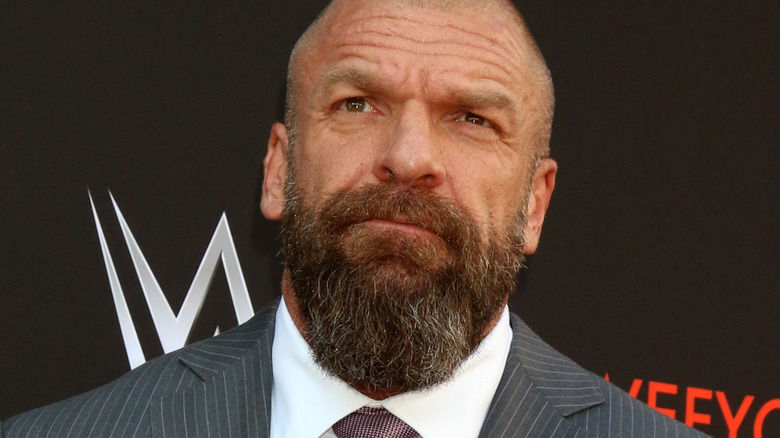 Triple H looking up