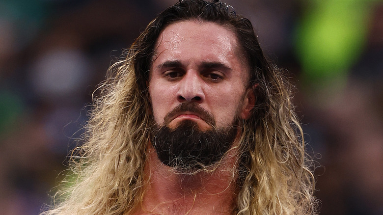 Seth Rollins pouting