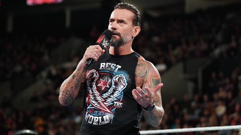CM Punk talking