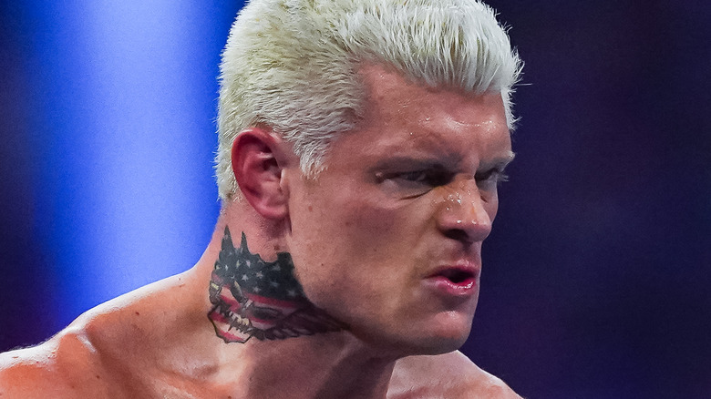 Cody Rhodes grimaces