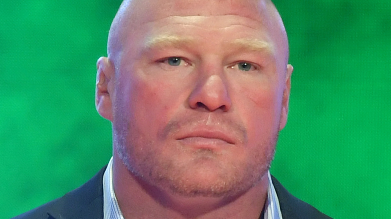 Brock Lesnar staring