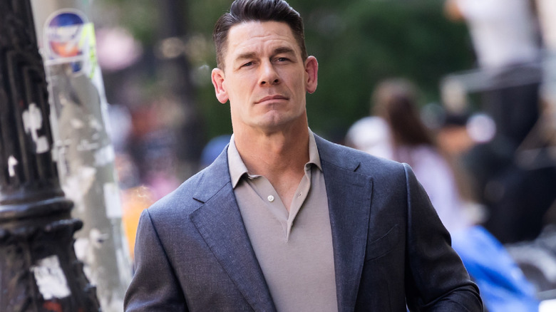 John Cena on the set of 