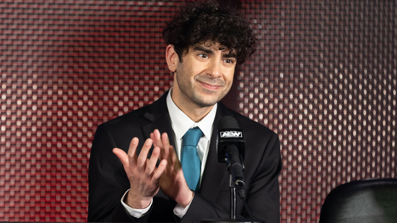 Tony Khan clapping