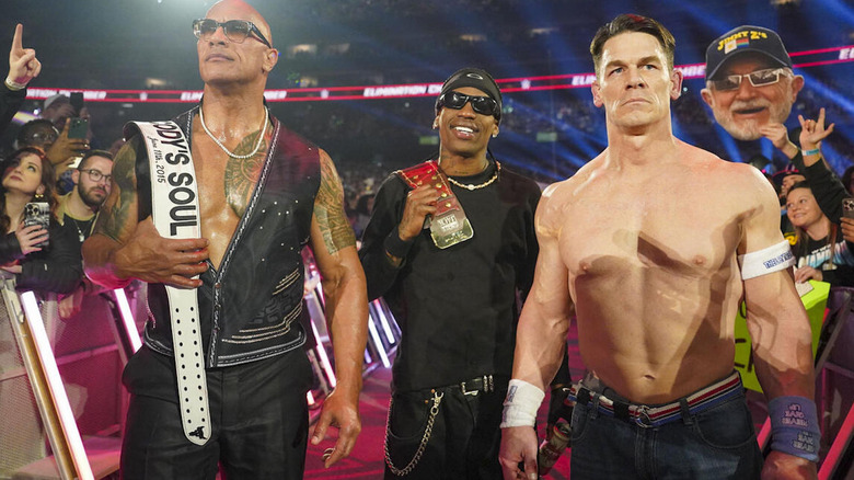 The Rock, Travis Scott, & John Cena