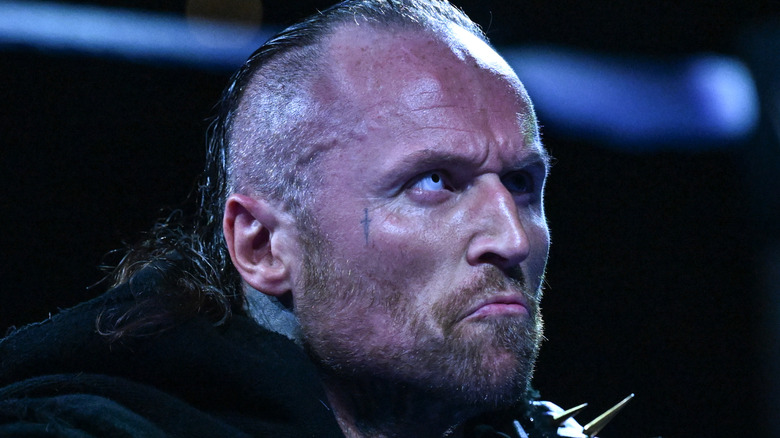 Close-up of Aleister Black in WWE